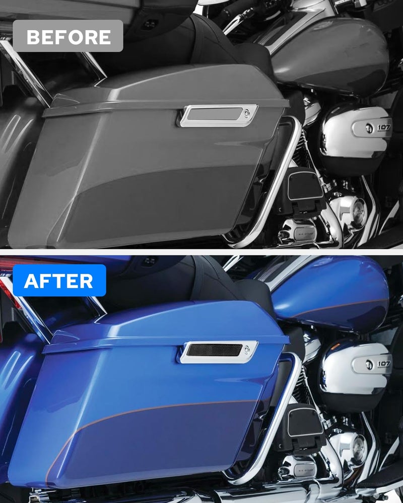 Benlari Black Saddlebag Reflector Inserts 2014-2024 Compatible for Harley Davidson Touring Electra Street Road Glide Road King FLHR FLHTC FLHX - Image 5